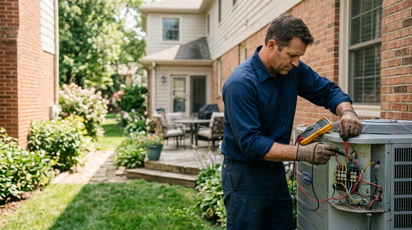 HVAC technician working near Hockley, TX
